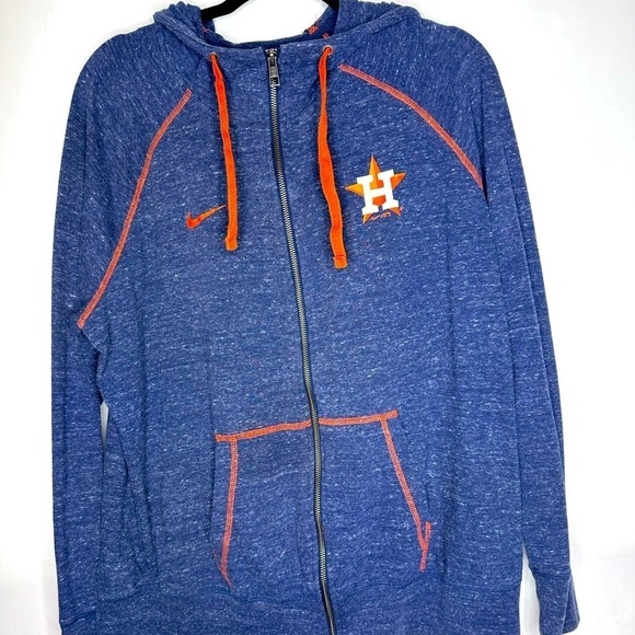 Nike Tops - Houston Astros Nike Navy Gym Vintage Team Full-Zip Hoodie